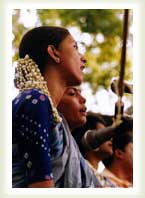 Singing in observance of Bangla new year